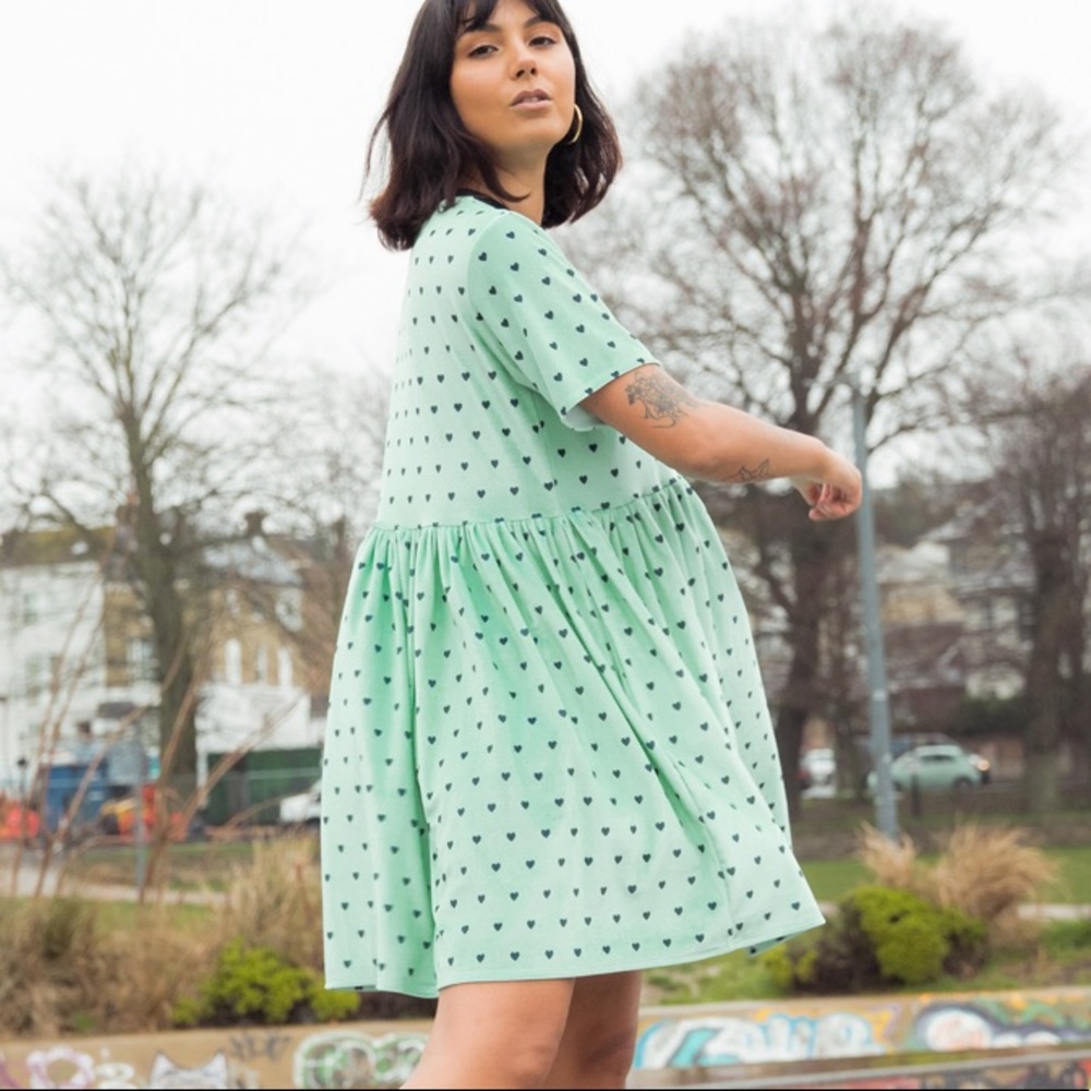 NWT Tallulah’s Threads Mint Green Love Bug Babydoll Dress - Picture 3 of 11
